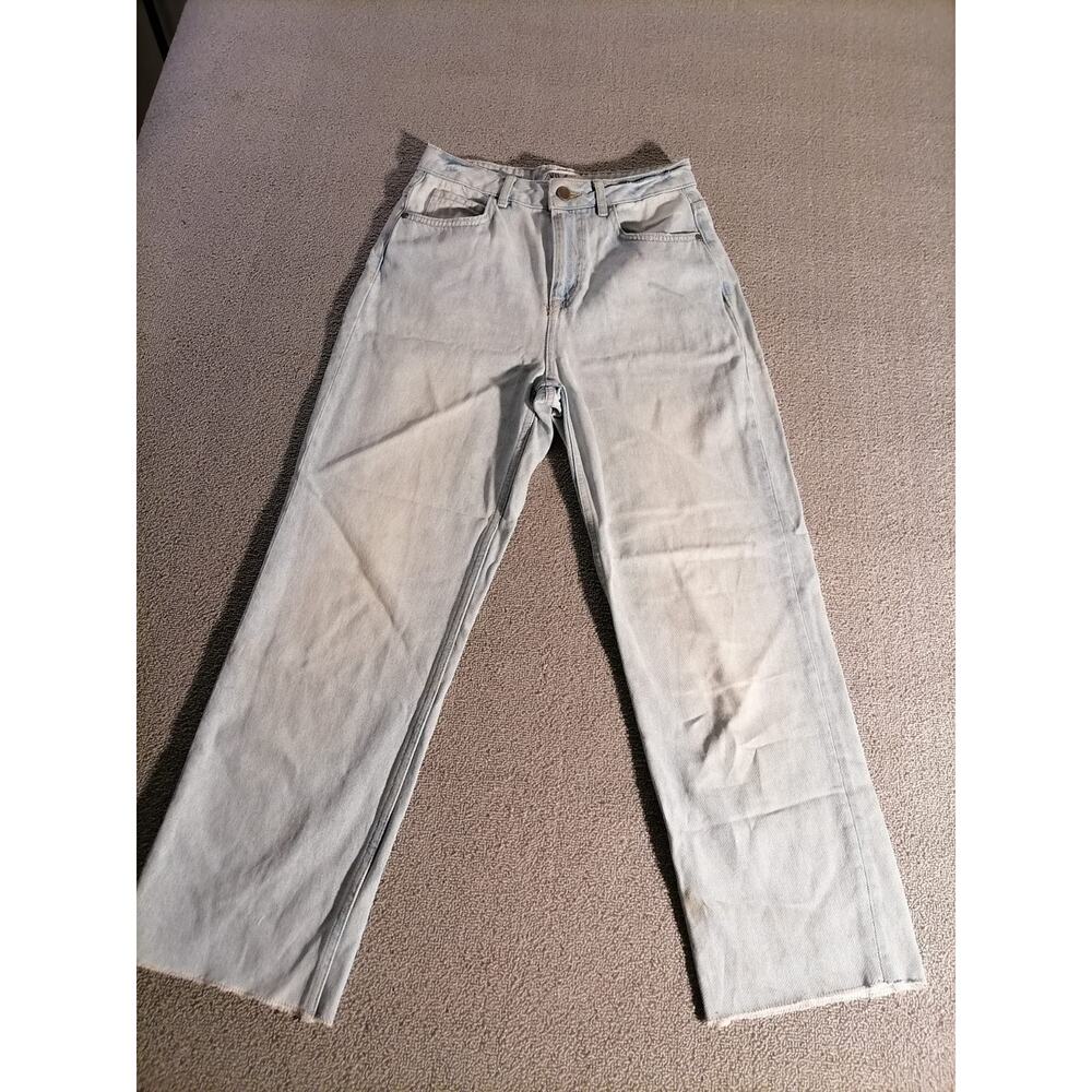 Zara Straight‎ Leg Jeans Womens Light Wash USA 4